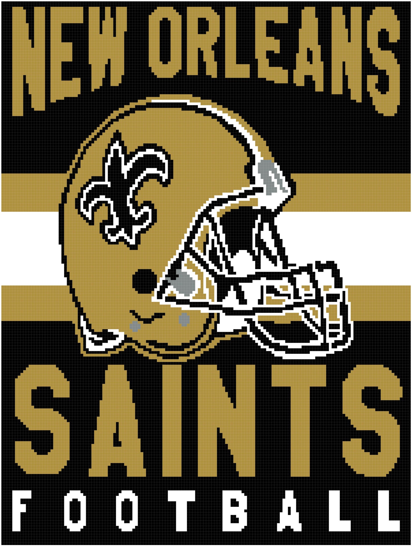 New Orleans Saints Helmet 150x200 Plain NO NAME