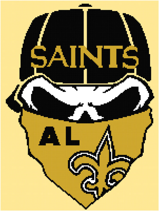 New Orleans Saints Skulls 150x200