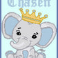 Prince Elephant 120x140 PERSONALIZED