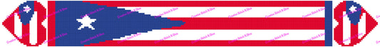 Puerto Rican Flag Scarf 250x30