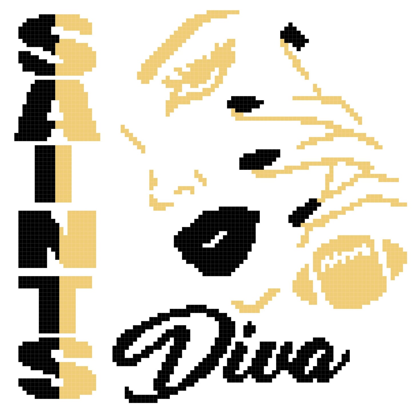 Saints Diva Pillow 100x100