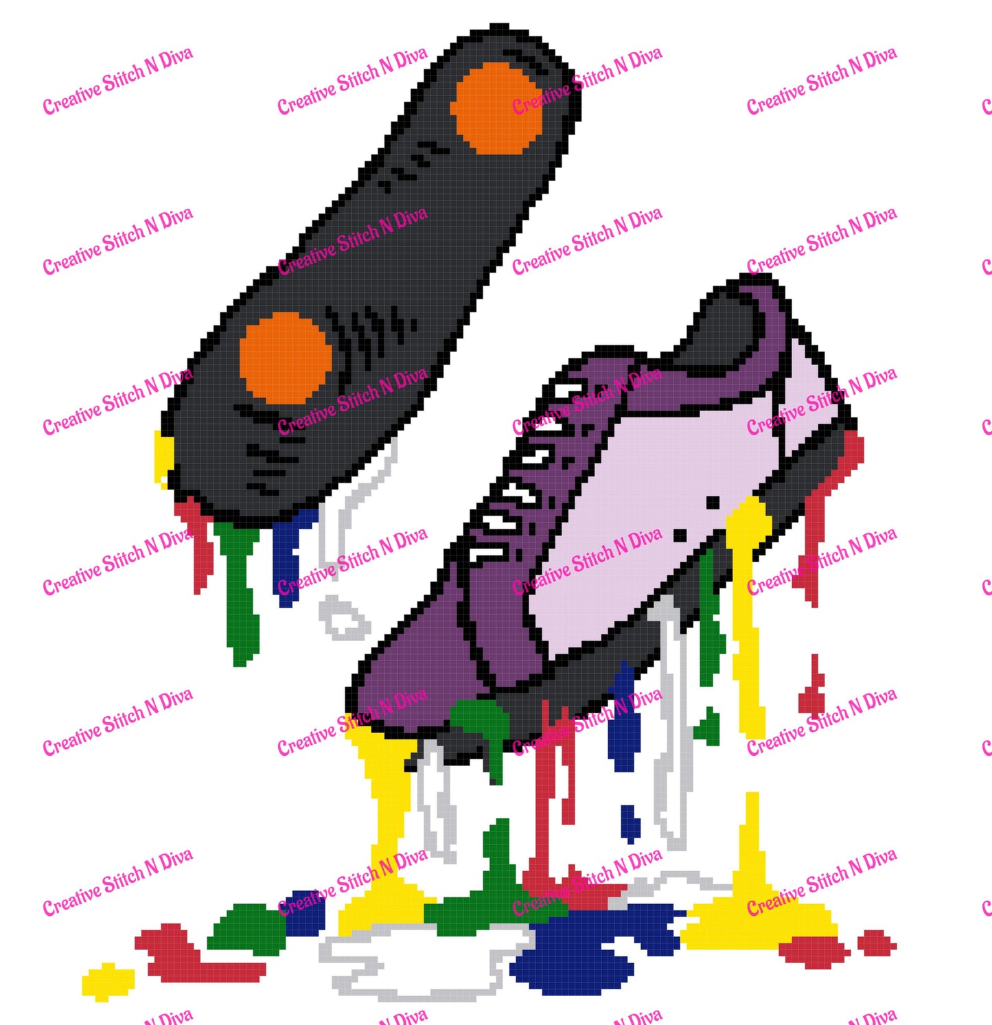 Sneaker Drip  with Name 150x200 PERSONALIZED