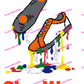 Sneaker Drip  with Name 150x200 PERSONALIZED