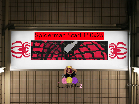 Spiderman Kids Scarf 250x30