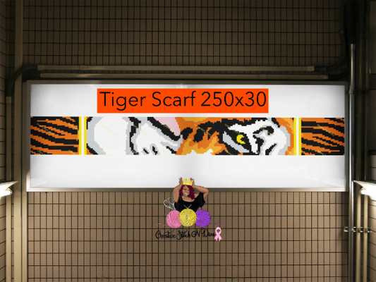 Tiger Scarf 250x30