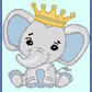 Prince Elephant 120x140 PERSONALIZED