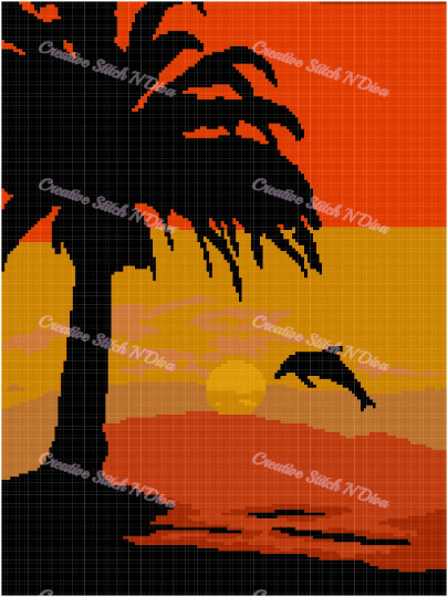 Dolphin in the Sunset 150x200