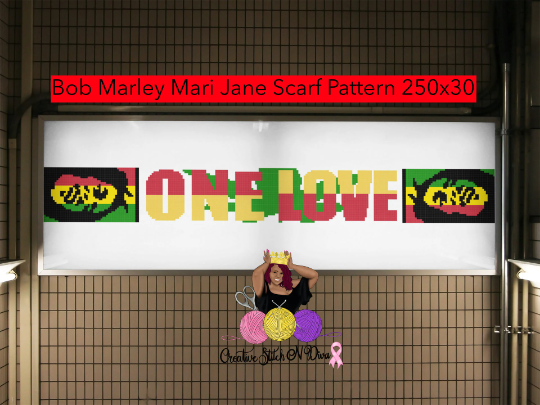 Bob Marley Mari Jane Pattern Plain 250x30