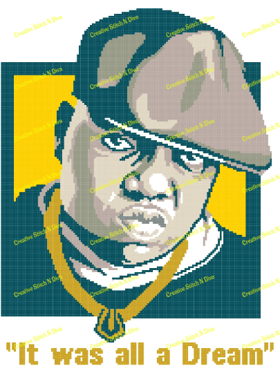 Notorious BIG 150x200 WRITTEN INSTRUCTIONS